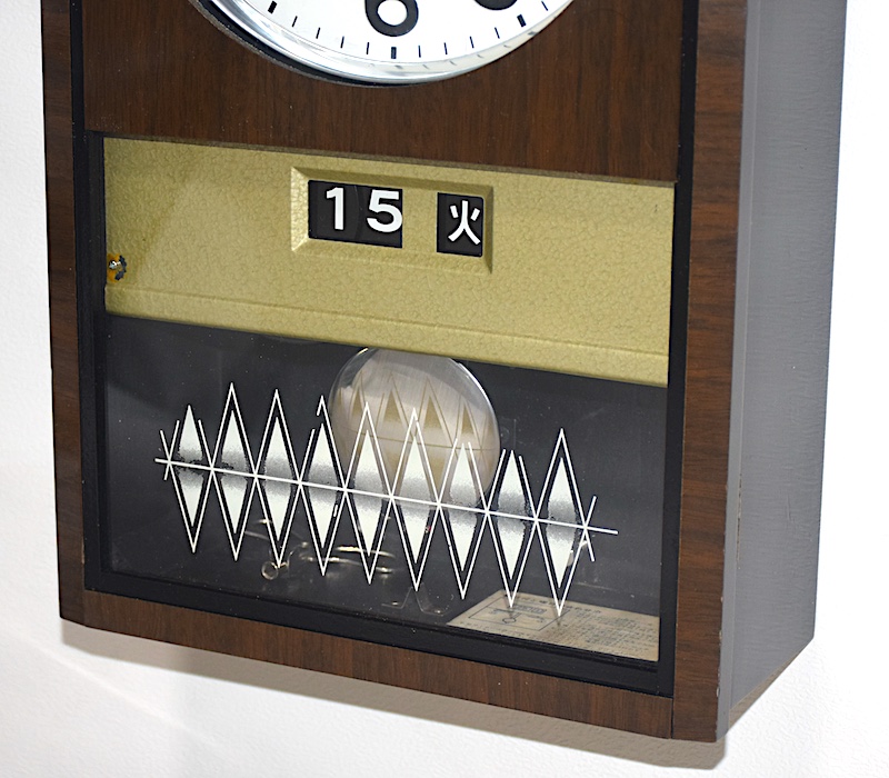 SEIKO 箱型柱時計 30DAY カレンダー付 外箱付 昭和40年頃【W382】〔100