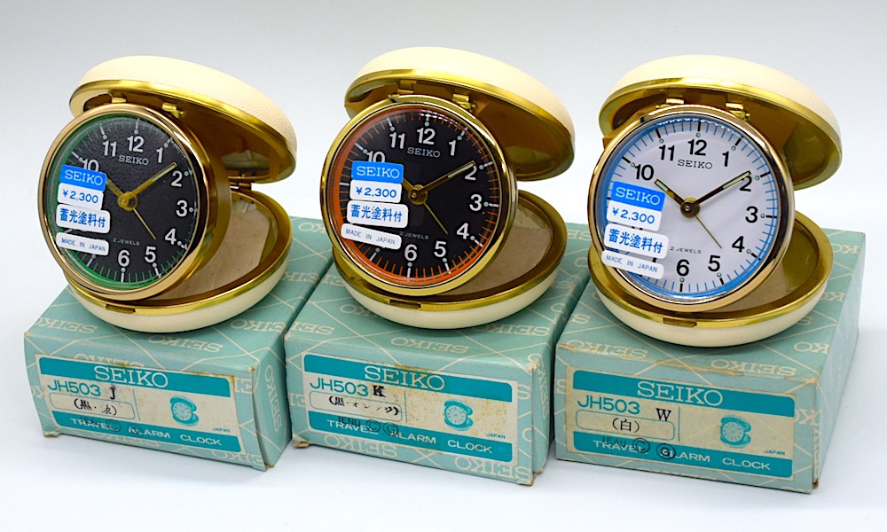 SEIKO トラベルクロック JH503 外箱・説明書付 昭和40年頃【077
