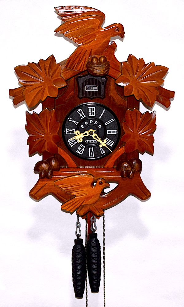 レトロな鳩時計 手塚の鳩時計 ポッポ時計 箱、取り扱い説明書付き 動作 