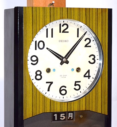 SEIKO 30DAY柱時計 TIME-DATER（日付・曜日表示） 昭和40年代【W169 