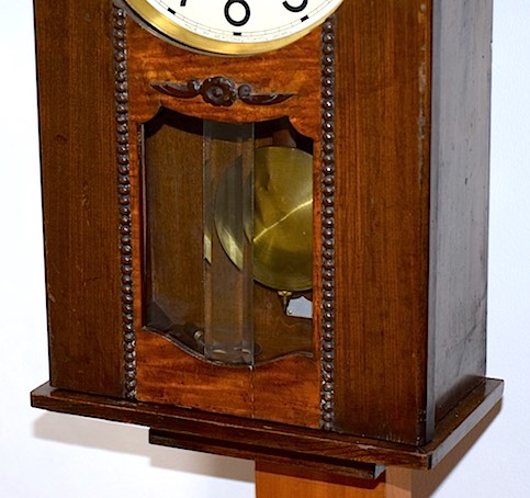 精工舎 宮型柱時計 ツートーンカラー 昭和30年代前半【W212】 | れとろくろっく 時々ぃ猫