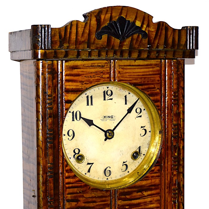 メーカー不明 宮型柱時計『KING』 昭和10年頃【W291】 | れとろくろっ 
