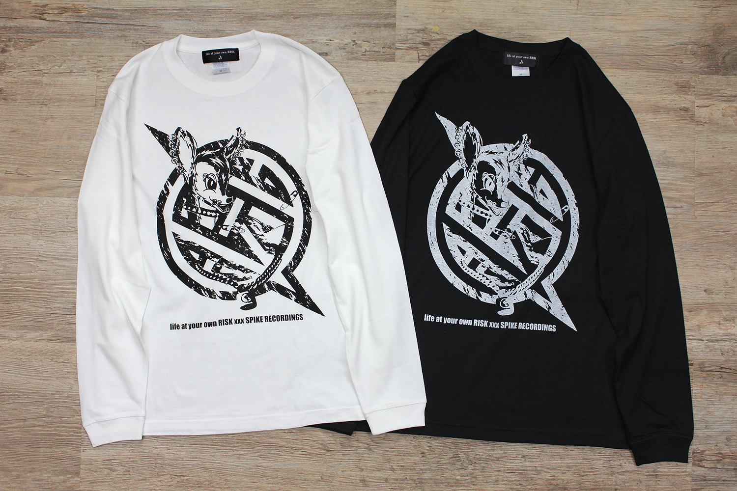 RISK×SPIKE RECORDINGSコラボレーション 長袖Tシャツ | RISK
