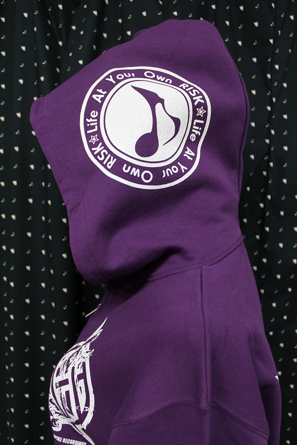 ◆ask.m 様◆SPIKE RECORDINGS パーカー　パープル life at your own RISK×××SPIKE RECORDINGS コラボZIP PARKA【PURPLE