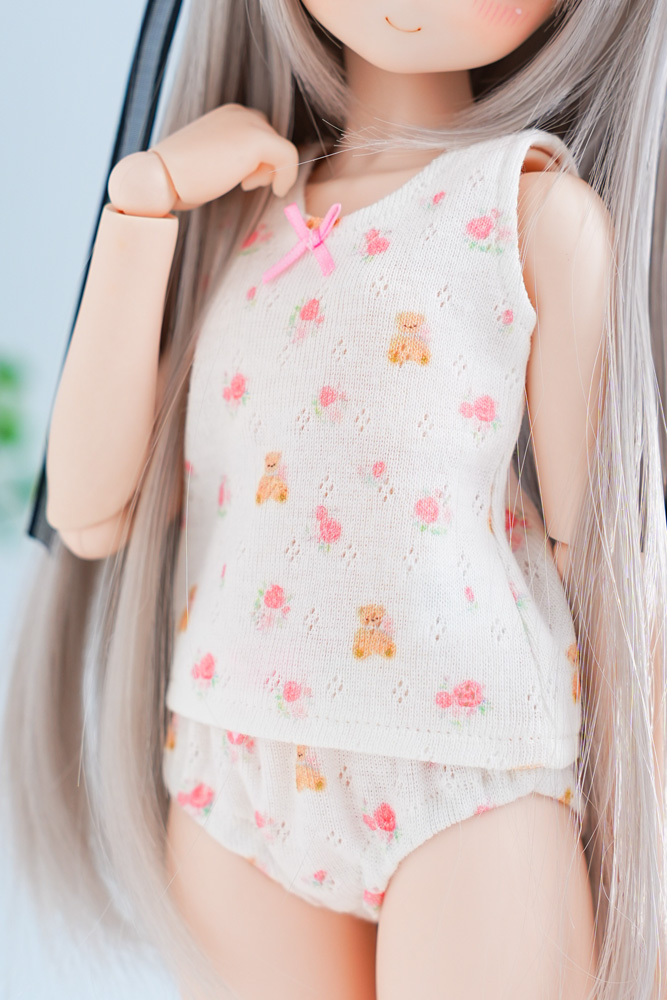 くまさんと小花(ピンク)】タンクトップset | ぽるかどっと.