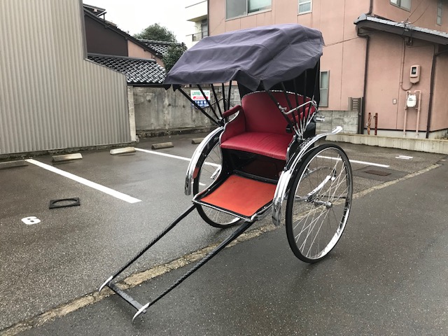 中古人力車　22号:黒幌、升屋製 升屋製人力車の幌(屋根部分)【中古美品】 | 人力車用品・部品・備品の