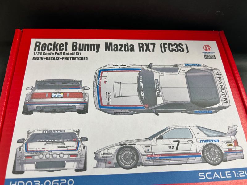 ホビーデザイン レジンフルキット HD03-0620 1/24 ロケットバニー マツダ RX7(FC3S) | ミニカー キット 中古 買取り 販売  モデルガレージ ロム