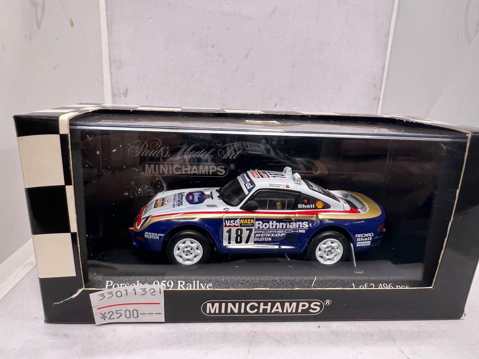 ミニチャンプス PMA 1/43 400866287 ポルシェ 959 パリダカ #187 #1986 | ミニカー キット 中古 買取り 販売  モデルガレージ ロム