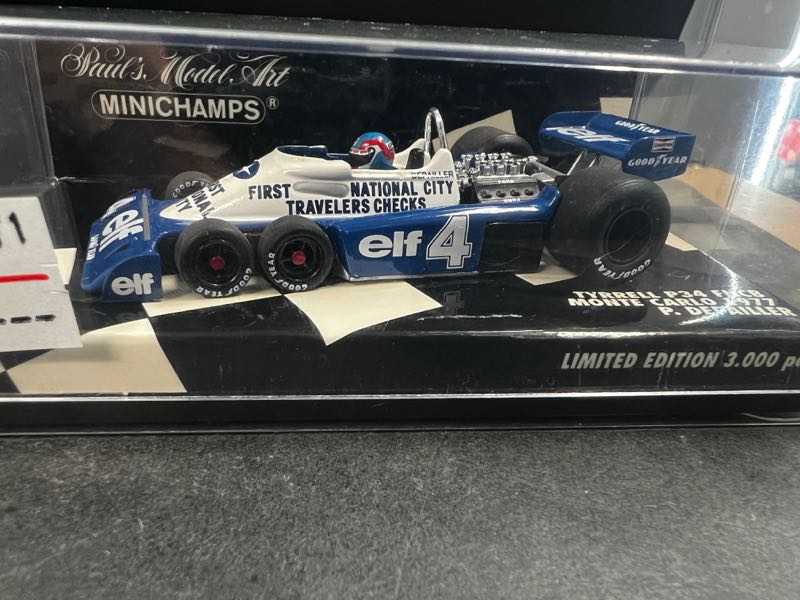 ミニチャンプス PMA 1/43 430770004 ティレルP34 #4 1977 モナコGP パトリック・デバイユ | ミニカー キット 中古  買取り 販売 モデルガレージ ロム