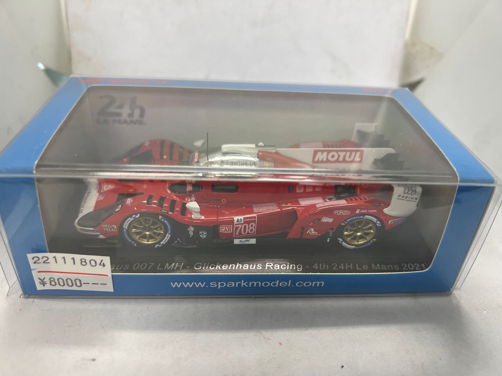 SPARK スパーク 1/43 S8233 グリッケンハウス007 LMH#708 2021 ルマン４位 | ミニカー キット 中古 買取り 販売  モデルガレージ ロム