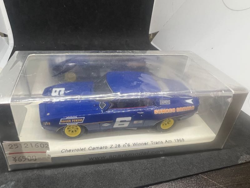 S2602 スパーク SPARK 1/43 シボレー カマロ Z28 1969年トランザム優勝