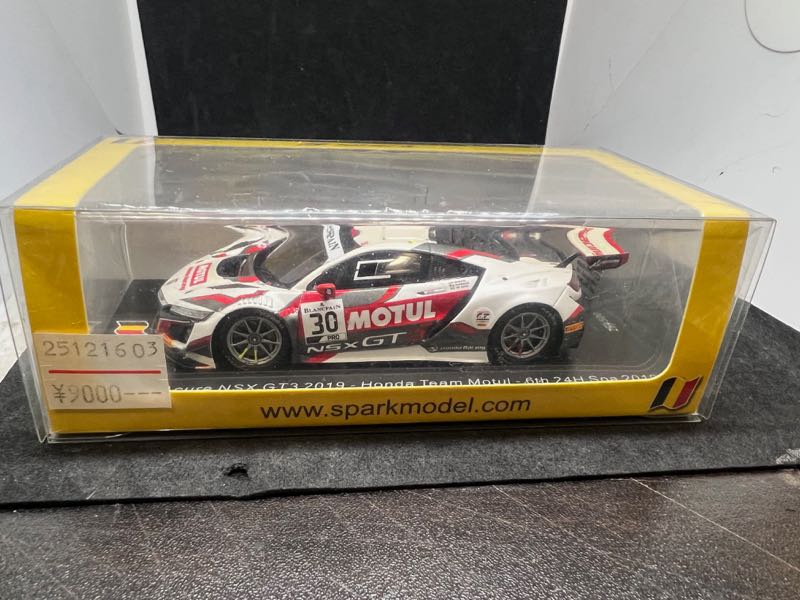 未開封エラー品 Spark 1/43 NSX GT3 '19スパ24h #30 Spark Models HONDA NSX GT3 N30 - CASTROL HONDA RACING - 24H SPA
