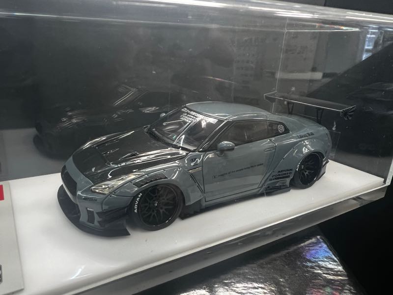 メイクアップ アイドロン 1/43 LB006E リバティウォーク LB⭐︎WORKS GT-R Type２ グレー | ミニカー キット 中古  買取り 販売 モデルガレージ ロム