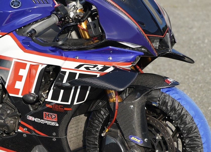 25YZF-R1 フルカウル用ウイングレット左右/カーボン綾織 | EIGHT （才