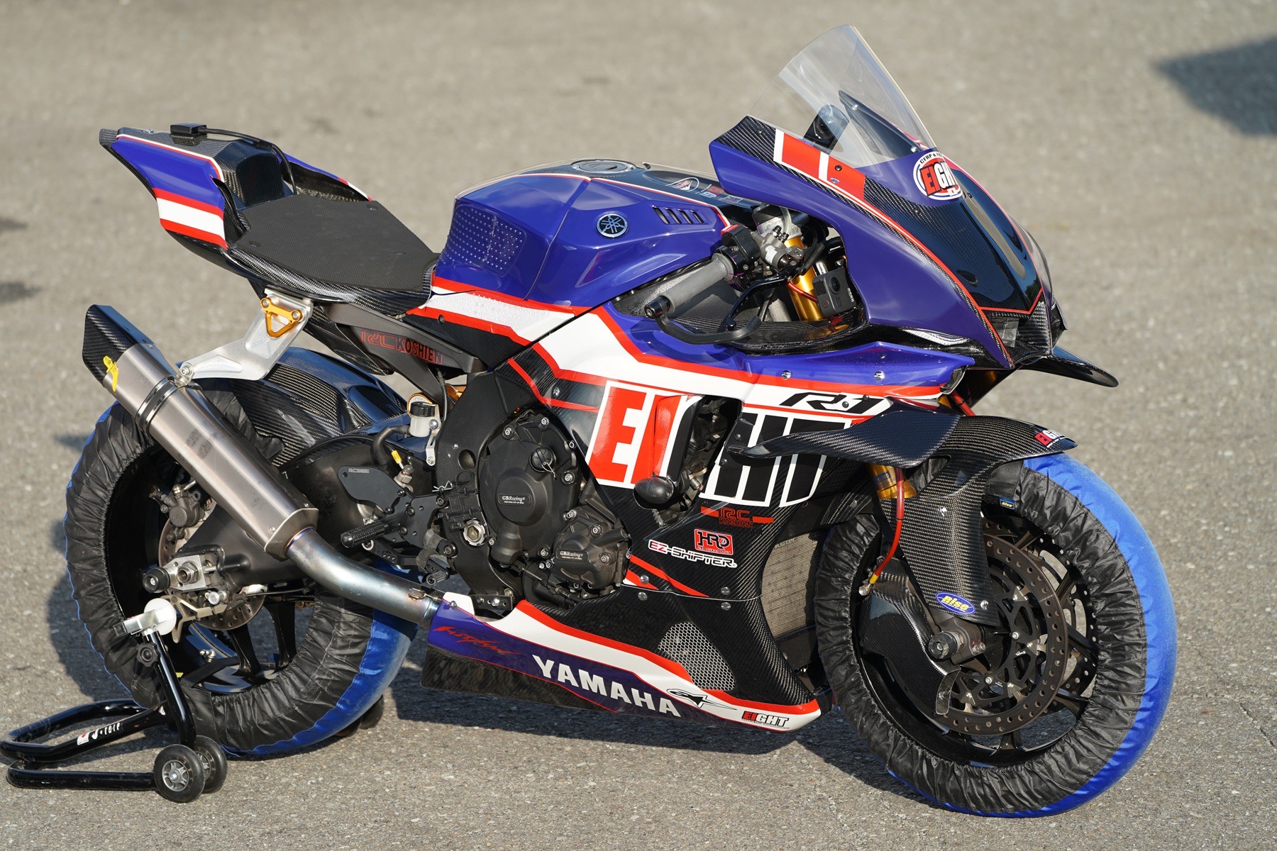 25YZF-R1 フルカウル用ウイングレット左右/カーボン綾織 | EIGHT （才