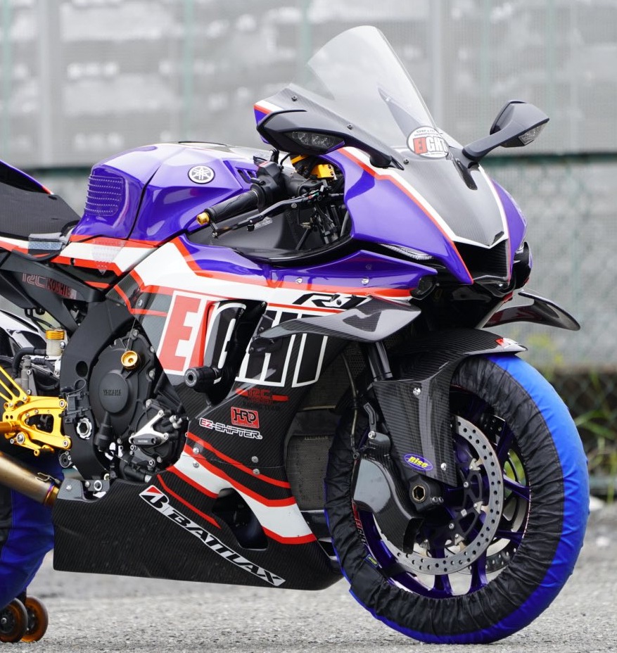 25YZF-R1 フルカウル用ウイングレット右/カーボン綾織 25YZF-R1
