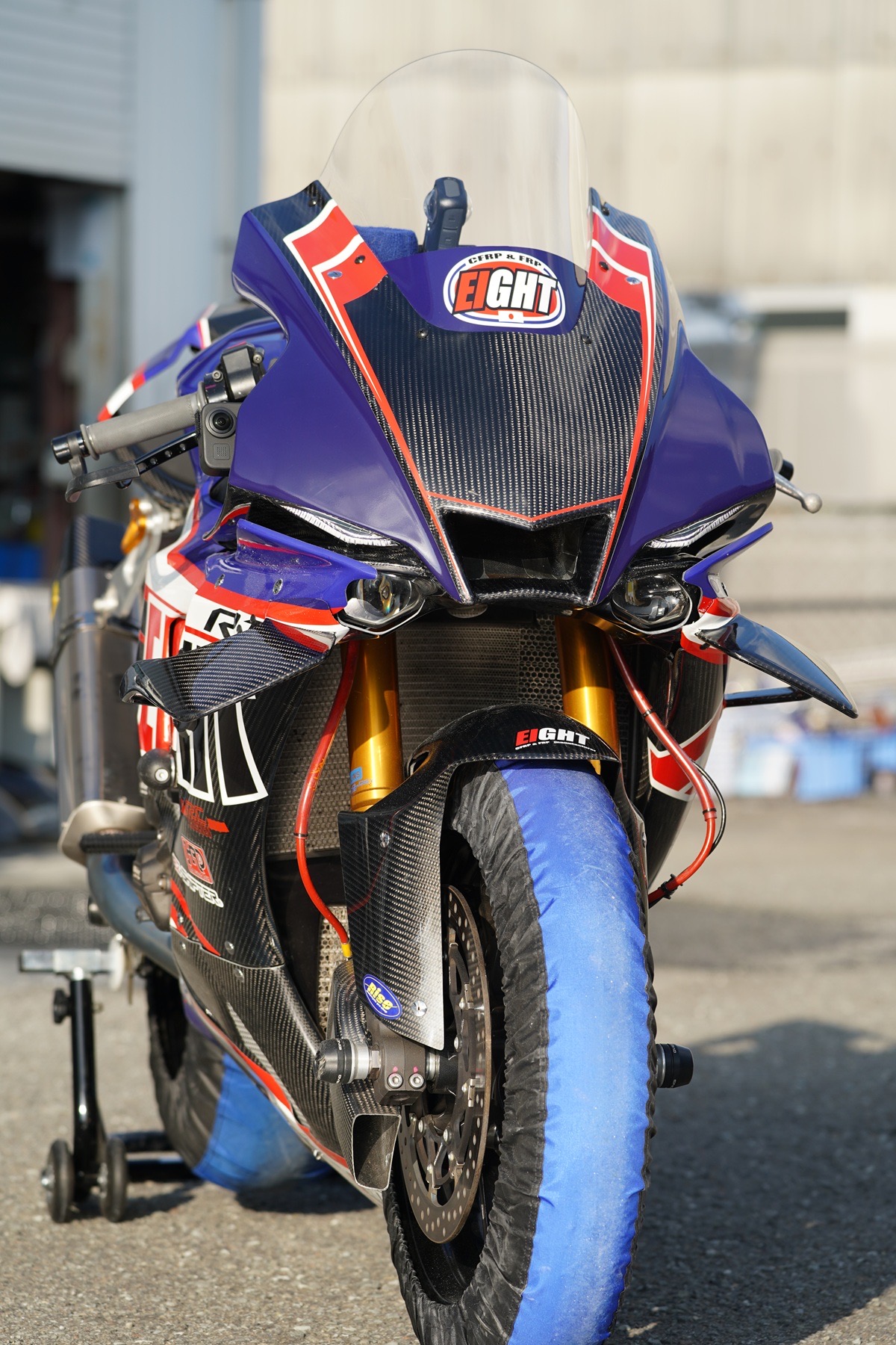 25YZF-R1 フルカウル用ウイングレット左右/カーボン綾織 | EIGHT （才