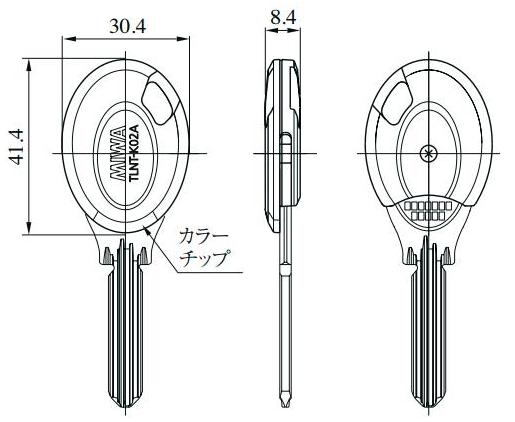 美和ロック TLNTーK02A ノンタッチキーヘッド | ロックス 美和ロック社 