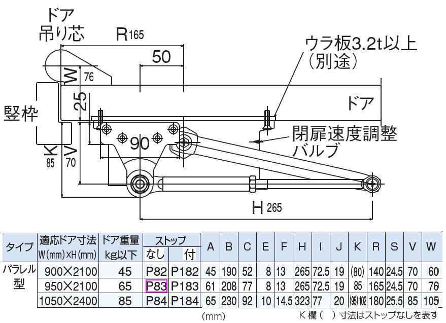 NEW STAR P-83 パラレル型 ストップなし シルバー(N-01) | ＬＯＣＫＳ