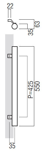 UNION T25-35-050-L550 ユニウッド ブラウン+アルミ シルバー