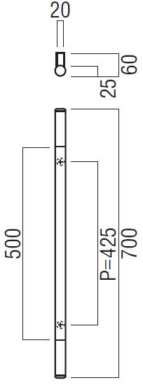 UNION(ユニオン) G3321-35-162 ドアハンドル 押し棒 1セット(内外) [ネオイズム] ユニオン UNION ドアハンドル G3321-35-151 L700 ユニウッド ホワイト
