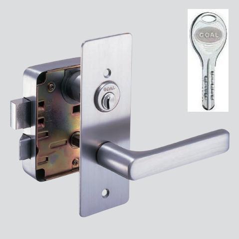 GOAL V-L435 NU 扉厚36～39mm 外開き仕様 R型勝手 キー3本付属 - LOCKS GOAL ゴール社製品通信販売 一般錠 Ver.
