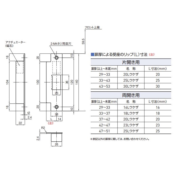 GOAL EUT, EUR-5Q 11S BS76mm DT33～42mm キー3本付属 | LOCKS