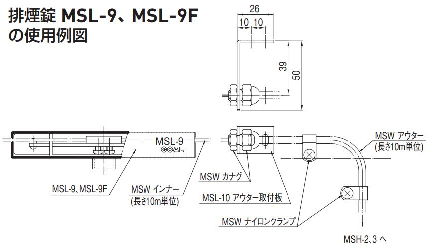 GOAL ゴール MSL-9 外開き用 | LOCKS GOAL ゴール社製品通信販売