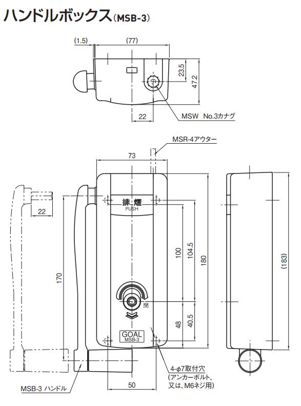 GOAL ゴール MSB-3 ハンドルボックス | ＬＯＣＫＳ GOAL ゴール社製品