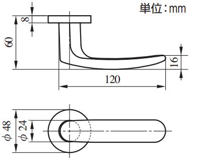 美和ロック ZLC901-8 BS51mm DT28～39mm 仕上 CB 表示錠 | ロックス