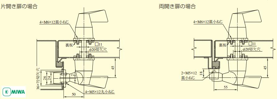 美和ロック RSH001ー35 ローラー付締りハンドル DT35～49mm | ロックス