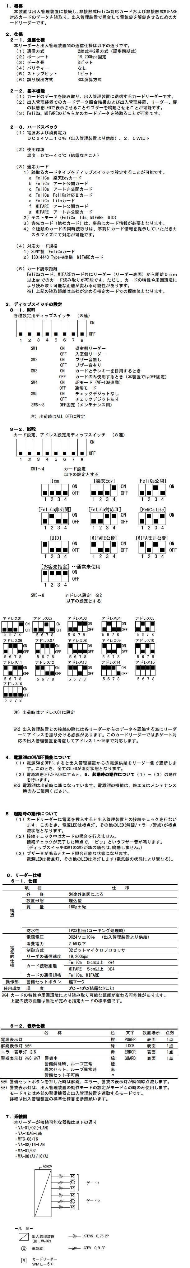 ART アート WML-60-B 非接触式カードリーダー（黒） | LOCKS ART