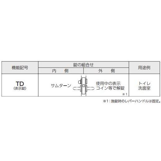 BEST 表示錠 228TD-NO BS51mm ドア厚 33～40mm | LOCKS