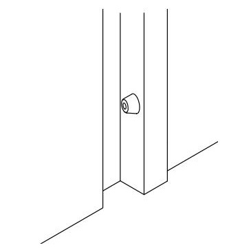 200個入 BEST(ベスト) No.409 ゴム戸当り 白 28mm (コード409-28) ベスト ゴム戸当り No.409 26mm ⁄ 1個 (開きドア用金物 ドア