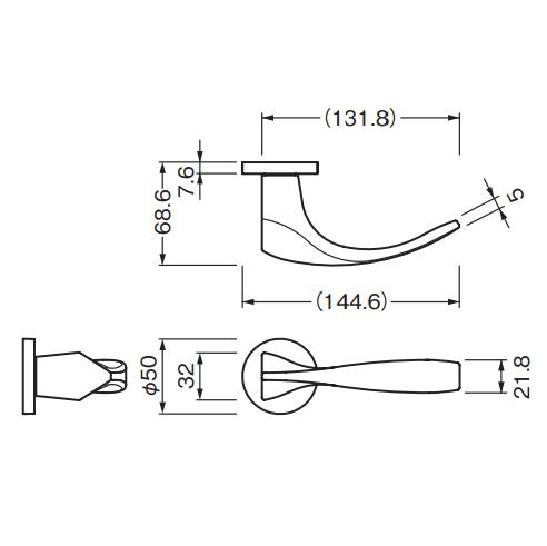 BEST 間仕切錠 231N2M-PHL-11 BS51 黒 | LOCKS BEST ベスト社製品