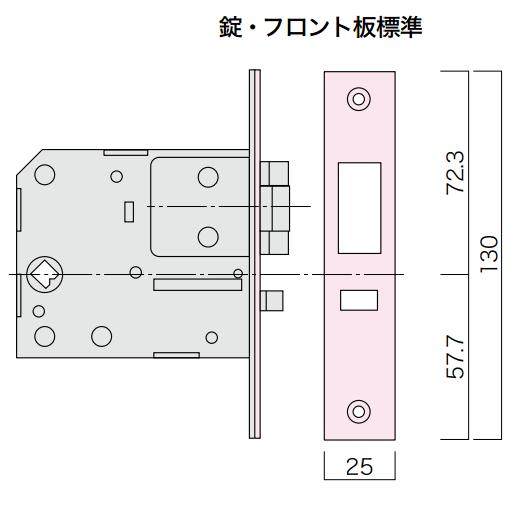 美和ロック社製 HM 受座 (80431) | LOCKS 長沢製作所社製品通信販売