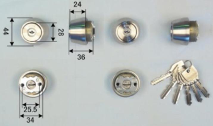 美和ロック U9 TE24.WCY DT28～36 仕上 ST キー6本付属 同一 | ＬＯＣＫＳ 美和ロック社製品通信販売 一般錠Ver.