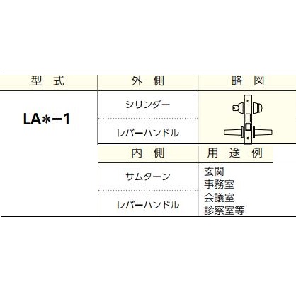 UNION 美和ロック U9LASー1 BS51mm 扉厚(mm) 33～41 仕上 ST