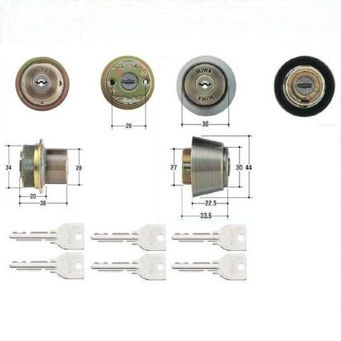 美和ロック U9ーTEO/THM.CYC シリンダー 仕上 SA KEY6 同一