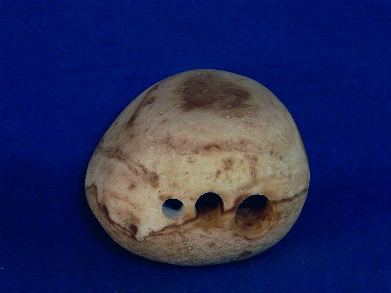 薬石苑】姫川薬石の石笛・岩笛 305g はじめての石笛！（円柱状