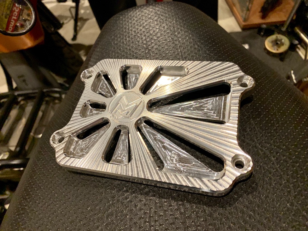 Machined Machines Billet Rising Sun Radiator Cover Zoomer/Scoopy |  SCR_WORKS