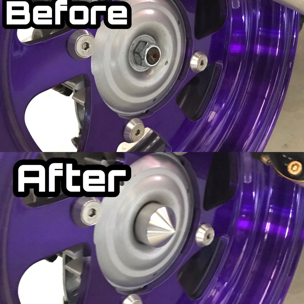 ズーマー リアホイール用ラグナット＆取り付けボルトセット