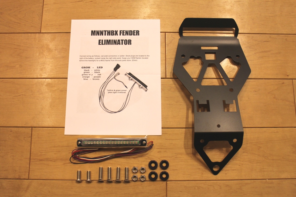 MNNTHBX Fender Eliminator w/ Integrated LED Tail GROM JC61 | SCR_WORKS