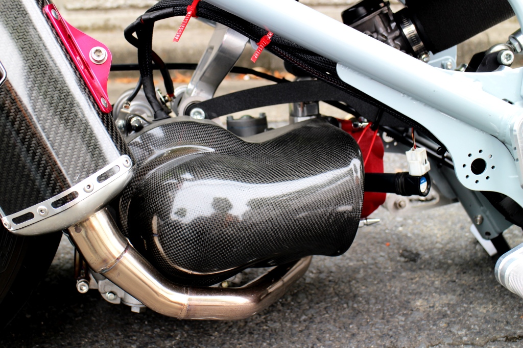 DROWsports GY6 Ram Air Cooling Scoop Carbonfiber | SCR_WORKS