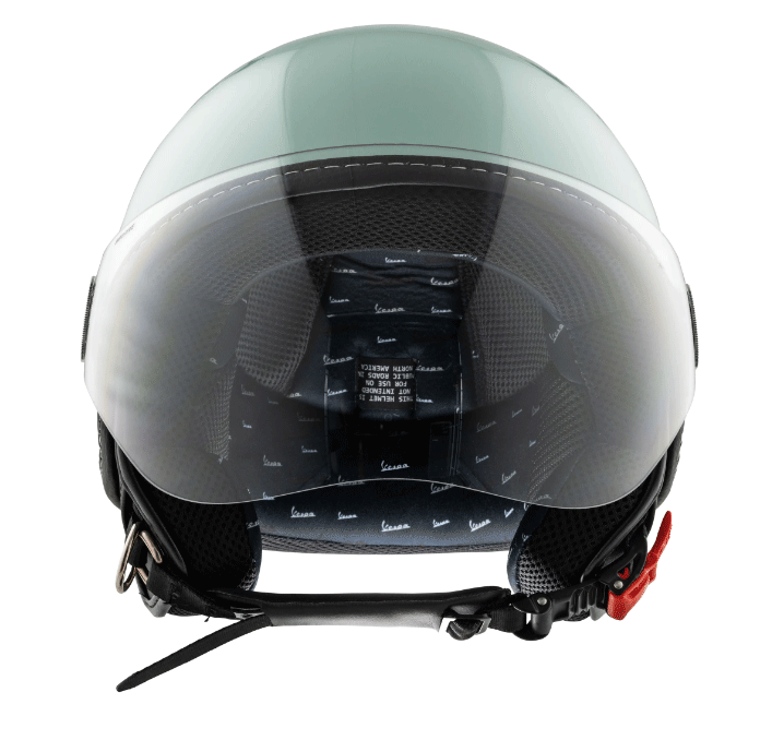 ベスパ純正ヘルメット VESPA VISOR 4.0ヘルメット リラックスグリーン | Vespa（ベスパ）の事なら SCSウェブストア