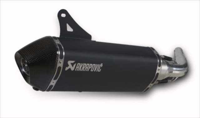 AKRAPOVIC スリップオンe1マットブラック | Vespa（ベスパ）の事なら