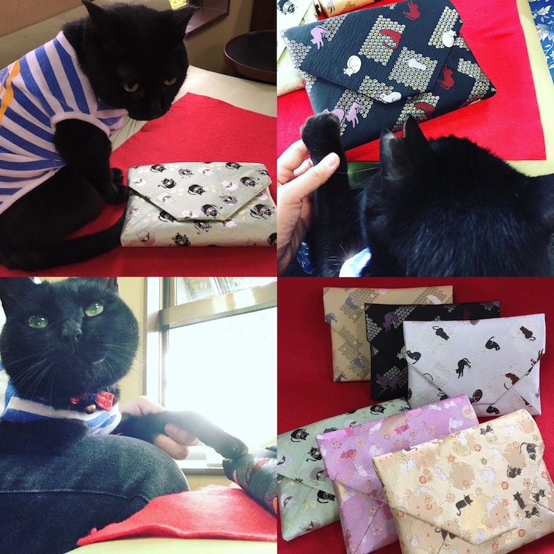 猫の数寄屋バッグ（数寄屋袋）【猫柄織物シリーズ】 | 【公式】茶道具