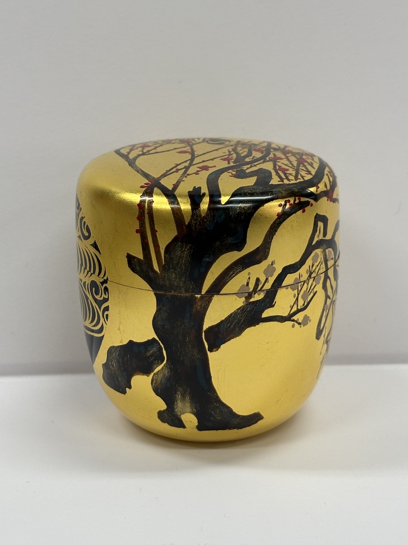 SALE!!】紅白梅 中棗 加賀蒔絵 山中塗【山下泰園・作】日本製（Made in