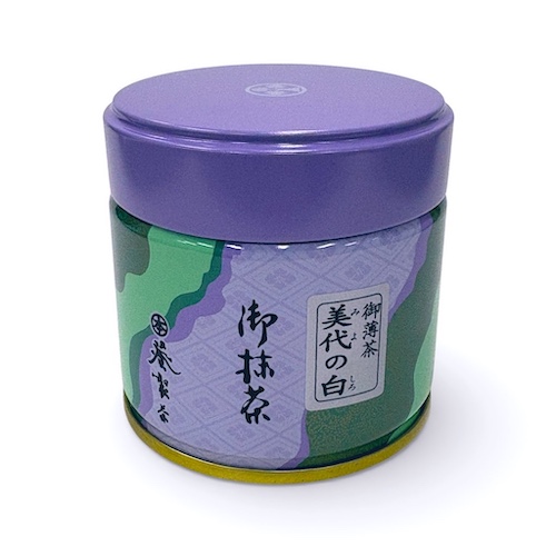完売】愛知県西尾茶の抹茶「つくもの白」「美代の白」（薄茶用）：缶