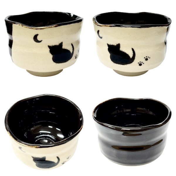 猫のいっぷくセット（野点セット）【猫の抹茶碗・肉球ミニ茶筅＆ミニ